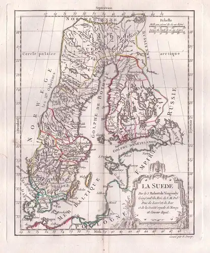 La Suede. - Schweden / Sweden / Sverige / Finland / Finnland / Karte map