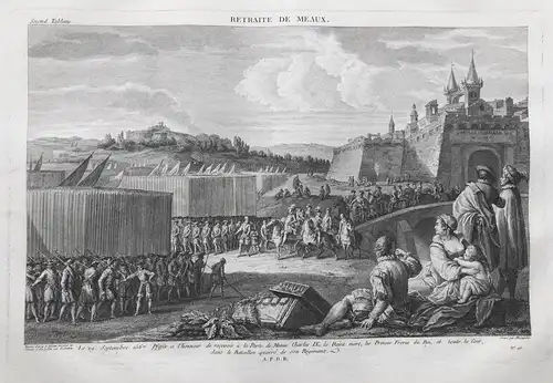  Retraite de Meaux - Retraite de Meaux Charles IX gravure Kupferstich Zurlauben
