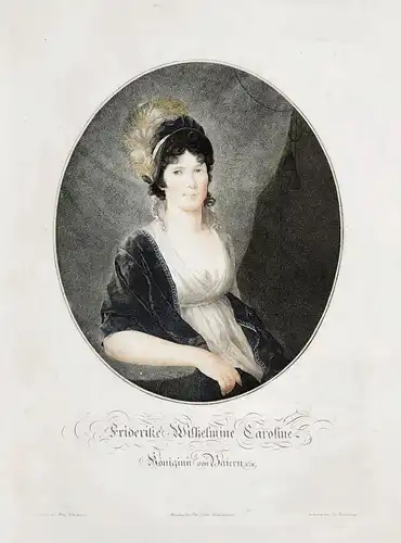 Friderike Wilhelmine Caroline - Königinn von Baiern - Karoline von Baden (1776-1841) Königin von Bayern Portra