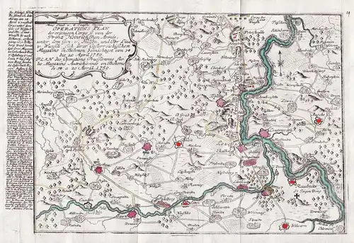 Operations Plan dererjenigen Corps so von er Prinz Heinrichschen Armee unter dem Gen: V. Hülsen, und Obr. Lieu