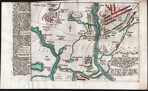 Plan der Bataille bey Franckfurth an der Oder so am 12. Aug. 1759 zwischen der Preussischen unter... Gen. Solt
