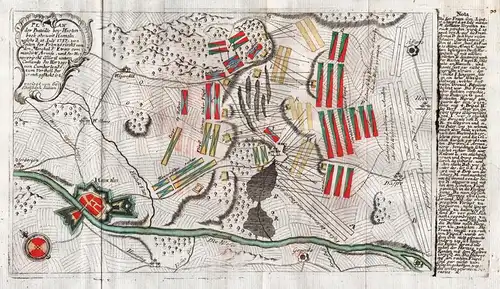 Plan der Bataille bey Hastenbeck ohnweit Hameln welche d. 26 July 1757, von Seiten der Französische von den Ma