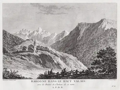 Rarogne dans le Haut Valais - Raron Rarogne Kanton Wallis  / Schweiz Suisse