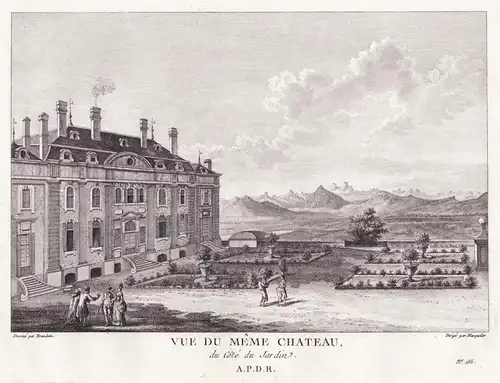 Vue du meme chateau. du Cote du Jardin - Ferney-Voltaire Schloss chateau France Frankreich