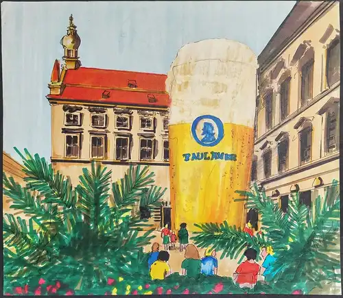 Paulaner - Bräu / Brauerei / München / Bayern Bavaria / Werbund Reklame / Advertising