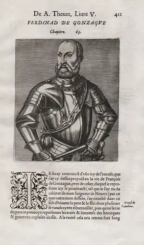 Ferdinand de Gonzague - Ferrante Gonzaga (1507-1557) Italian Condottiero soldier Feldherr Portrait