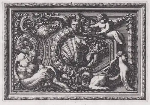 Series of richly decorated Baroque ornamental & panel designs / Barock / Architektur / architecture