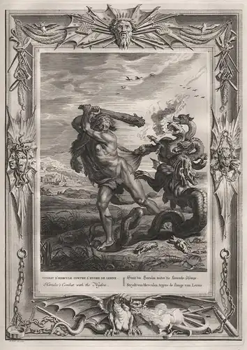 Combat d'Hercule contre l'Hydre de Lerne. / Streit des Hercules wieder die lernische Schlange. / Hercules's Co