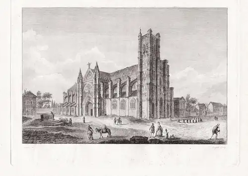(IIe. Vue de l'Eglise Cathedrale d'Auxerre, prise de Coté) - Auxerre eglise cathedrale Yonne Bourgogne Ansicht