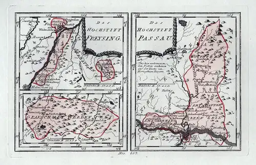 Das Hochstift Freysing / Das Hochstift Passau Nro. 157 - Freising Passau Werdenfels Garmisch-Partenkirchen Obe