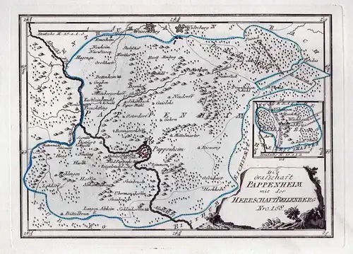 Die Grafschaft Pappenheim mit der Herrschaft Bellenberg. Nro. 168 - Pappenheim Solnhofen Treuchtlingen Weißenb