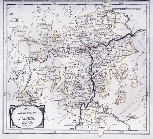 Die Grafschaft Namur Nro. 176 - Grafschaft Namur Dinant Charleroi Huy Belgien Begique Belgium