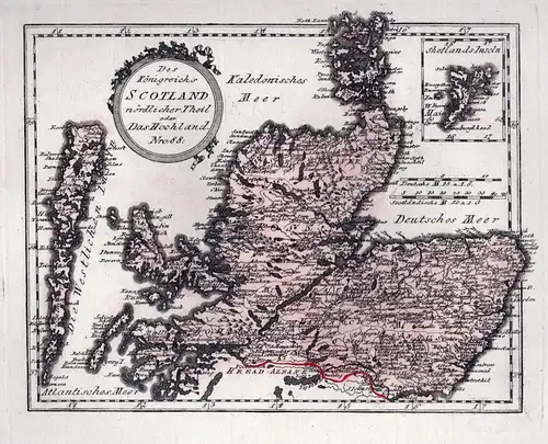 Des Königreichs Scotland nördlicher Theil oder Das Hochland. Nro. 88. - Scotland Schottland Cromarty Inverness