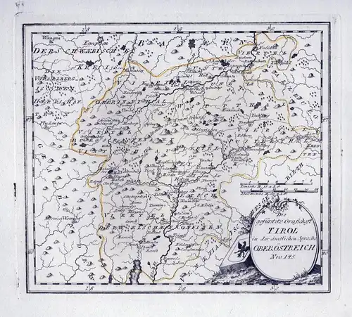 Die gefürstete Grafschaft Tirol in der ämtlichen Sprache Oberöstreich Nro. 145 - Pustertal Südtirol Brixen Bol