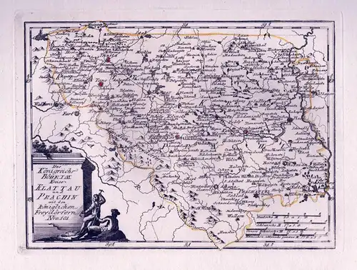 Des Königreichs Böheim Kreise Klattau und Prachin mit den königlichen Freydörfern Nro. 101 - Klatovy Prachen B