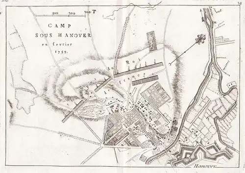 Camp sous Hanover en fevrier 1758 - Hannover / Niedersachsen
