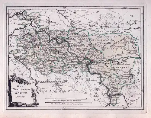 Das Herzogthum Kleve Nro. 267 - Herzogtum Kleve Wesel Kalkar Duisburg Rhein Emmerich Xanten Nordrhein-Westfale