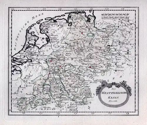 Der Westphaelische Kreis Nro. 263 - Lippstadt Jülich Dortmund Düsseldorf Duisburg Essen Osnabrück Wuppertal Kl