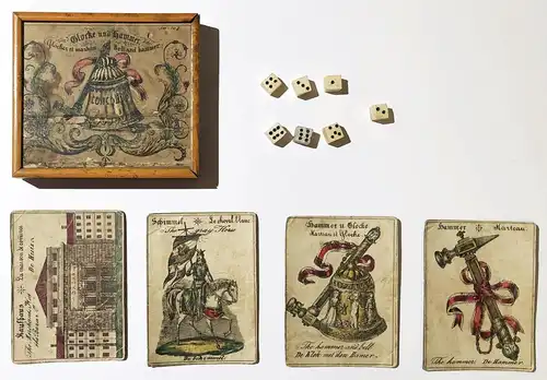 Glocken und Hammer - Cloche et marteau - Bell and Hammer - Game Spiel jeu alte Spiele antique games playing ca