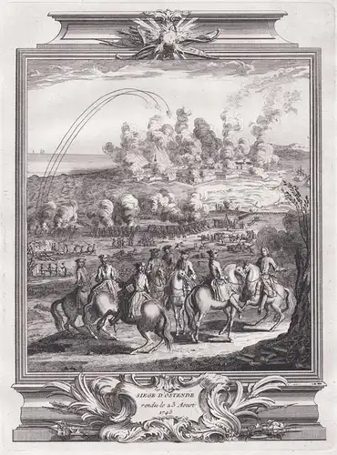 Siege d'Ostende rendu le 23 Aoust 1745 - Oostende Ostende / Siege de 1745 / Vlaanderen Flandre Flanders / Belg