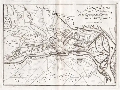 Camp d'Ens du 7 7.bre au 1er Octobre 1741 - Enns Ennsdorf Donau / Oberösterreich Österreich Austria