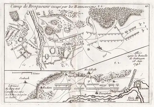 Camp de Broquewir occupe par les Hannovriens - Hanau / Hessen