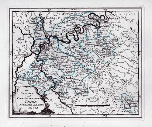 Des Erzstifts und Kurfürstenthums Trier südliche Ämter Nro. 228 - Trier / Saarburg / Bernkastel-Kues / Mosel /