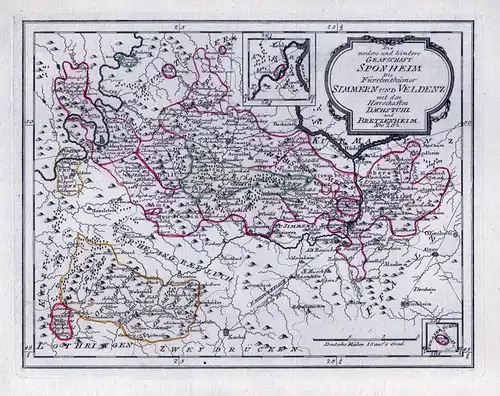 Die vordere und hintere Grafschaft Sponheim Die Fürstenthümer Simmern und Veldenz mit den Herrschaften Dachstu