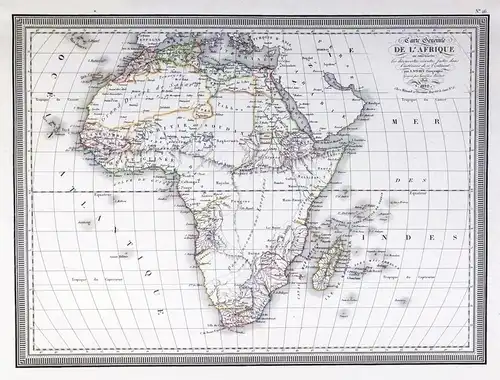 Carte generale de l'Afrique - Africa / Afrique / Afrika / continent Kontinent