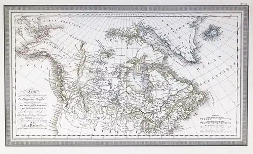 Carte de la partie septentrionale du Nouveau Monde; ou sont Comprises les Possesions Anglaises de l'Amerique d