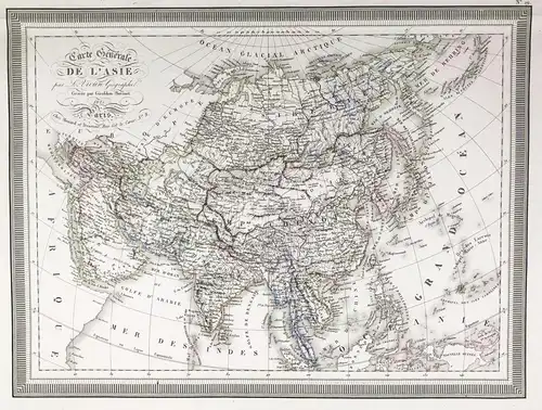 Carte Generale de l'Asie - Asia / Asien / Asie / China Japan Korea Philippines Arabia India