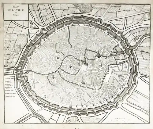 Plan de la Ville de Bruges - Brugge Bruges / Belgium / Belgique / Belgien / Belge