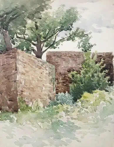 (Landschaft mit altem Gemäuer / landscape with old walls)