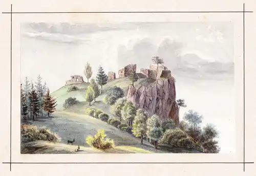 Dachenstein b. Wiener Neustadt. - Burgruine Dachenstein Winzendorf BZ Wiener Neustadt-Land / Niederösterreich