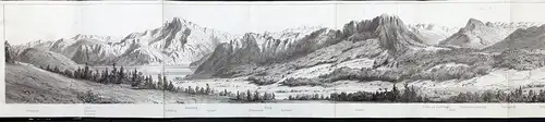 Panorama von Mondsee / Salzkammergut / Oberösterreich Österreich Austria