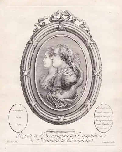 Portraits de Monseigneur le Dauphin et de Madame la Dauphine