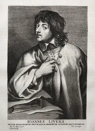 Ioannes Livens - Jan Lievens (1607-1674) Leiden Amsterdam Dutch painter Maler Kunstschilder pittore Portrait