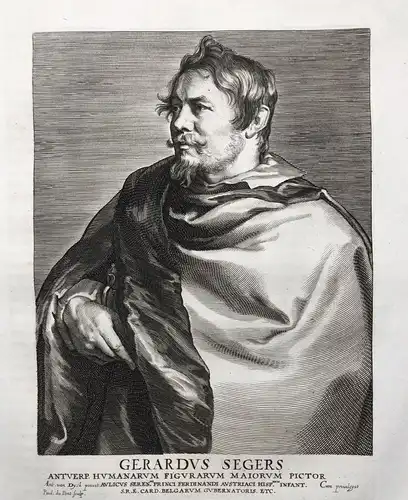Gerardus Segers - Gerard Seghers (1591-1651) Flemish painter Maler art collector peintre Portrait