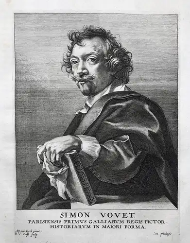 Simon Vouet - Simon Vouet (1590-1649) French painter Maler peintre Portrait