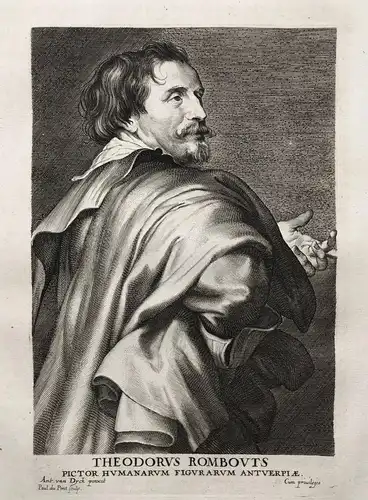 Theodorus Rombouts - Theodor Rombouts (1597-1637) Flemish painter Maler peintre Antwerp Anvers Portrait