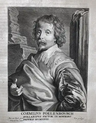 Cornelius Poelenbourch - Cornelis van Poelenburgh (1594-1667) Dutch painter Maler pittore Kunstschilder Portra