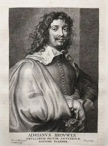 Adrianus Brouwer - Adriaen Brouwer (1605-1638) Flemish painter Maler Kunstschilder pittore Antwerpen Portrait
