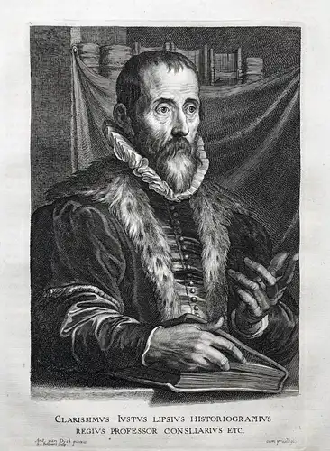 Clarissimus Iustus Lipsius Historiographus... - Justus Lipsius (1547-1606) philosopher Philosoph Philologe Leu