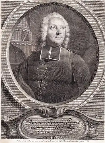Antoine Francois Prevost - Antoine-Francois Prevost (1697-1763) historien Portrait