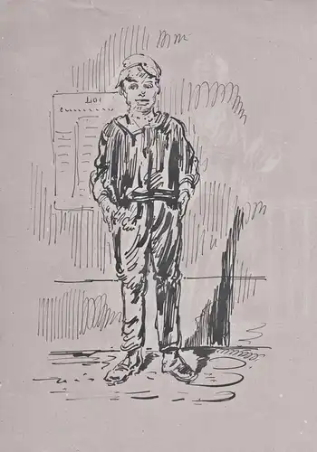 (Boy dressed in a sailor suit) - Junge / sailor Matrose matelor