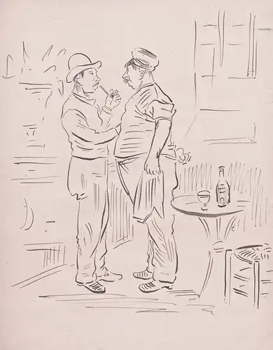 (Two men in a bar) - Männer hommes / Bar Kneipe