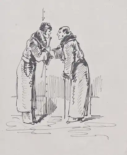 (Two men having a conversation) - men Männer hommes