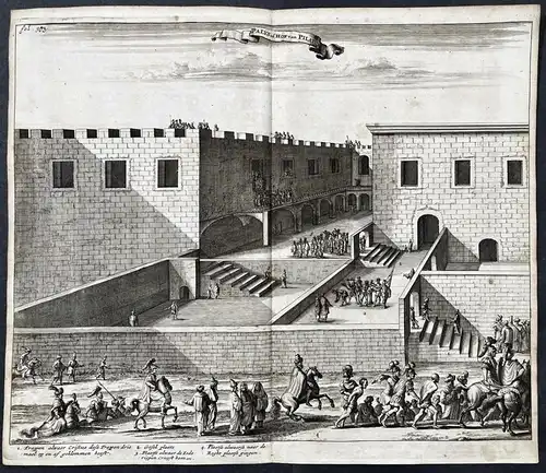 Palys of Hof van Pilatus. -- Jerusalem Israel Palace of Pontius Pilatus