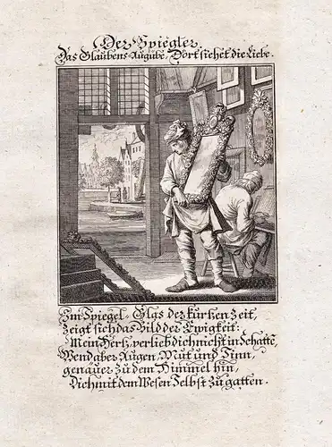 Der Spiegler - Spiegel Spiegelherstellung mirror maker mirrors artisan craftsman Beruf profession