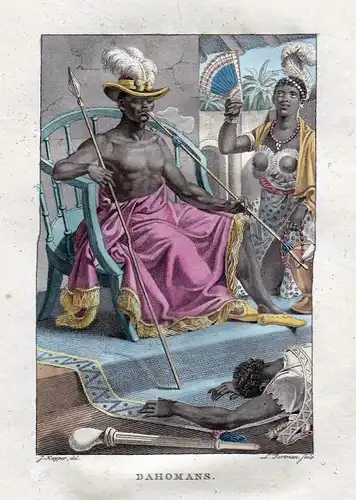 Dahomans - Dahomey West Africa Afrika Benin costumes Tracht